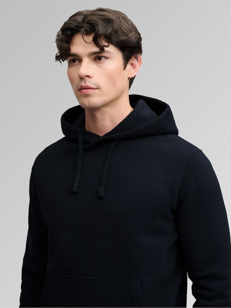 Superdry Navy Blue Essential Logo Hoodie - Image 5 of 5