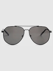 River Island Black Aviator Sunglasses - Image 2 of 4