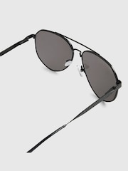 River Island Black Aviator Sunglasses - Image 4 of 4