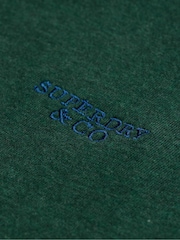 Superdry Green Essential Stacked Logo Embroidered T-Shirt - Image 5 of 5