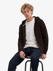 Rojo - Superdry Essential Sdco Logo Zip Hoodie - Imagen 1 de 5