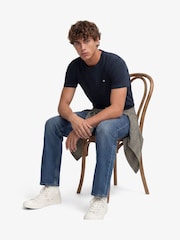 Superdry Blue Essential SDCO Logo Embroidered T-Shirt - Image 1 of 6