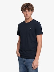 Superdry Blue Essential SDCO Logo Embroidered T-Shirt - Image 3 of 6
