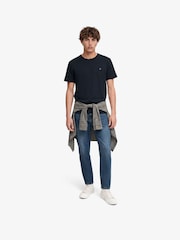 Superdry Blue Essential SDCO Logo Embroidered T-Shirt - Image 4 of 6