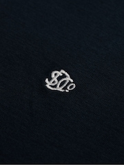 Superdry Blue Essential SDCO Logo Embroidered T-Shirt - Image 6 of 6