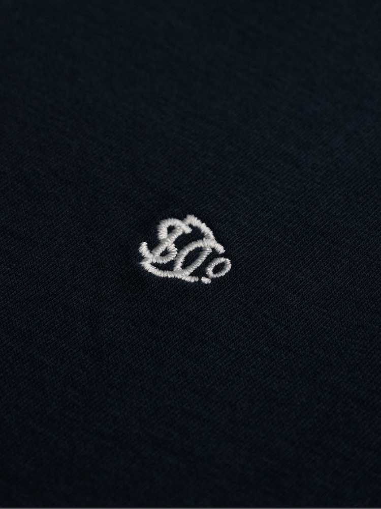 Superdry Blue Essential SDCO Logo Embroidered T-Shirt - Image 6 of 6