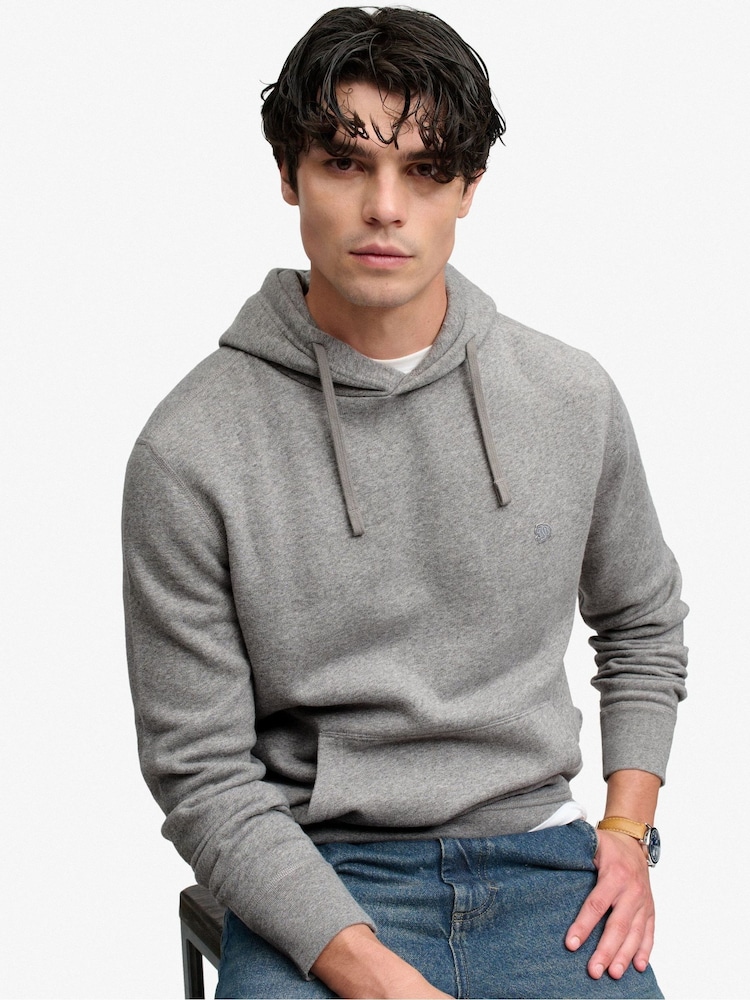 Superdry Grey Essential Logo Hoodie - Image 1 of 6