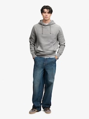 Superdry Grey Essential Logo Hoodie - Image 4 of 6