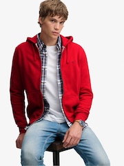 Rojo oscuro - Superdry Essential Sdco Logo Zip Hoodie - Imagen 3 de 6