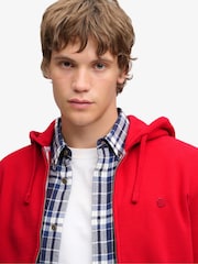 Rojo oscuro - Superdry Essential Sdco Logo Zip Hoodie - Imagen 5 de 6