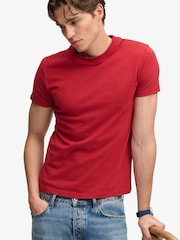 Superdry Red Essential SD&Co Logo Embroidered T-Shirt - Image 1 of 7