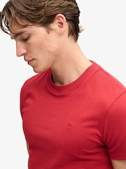 Superdry Red Essential SD&Co Logo Embroidered T-Shirt - Image 3 of 7