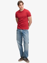 Superdry Red Essential SD&Co Logo Embroidered T-Shirt - Image 5 of 7