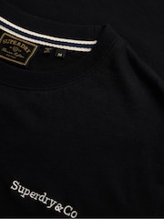 أسود - تيشرت أساسي بشعار الشركة من Superdry - صورة 6 من 6