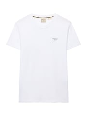 Superdry White Essential Stacked Logo Embroidered T-Shirt - Image 5 of 6
