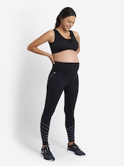 JoJo Maman Bébé Black Maternity Performance Workout Leggings - Image 2 of 4