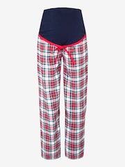 JoJo Maman Bébé Red Tartan Maternity & Nursing Pyjama Set - Image 4 of 5