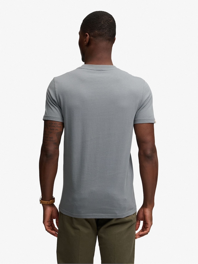 Hellgrau - Superdry SD&Co Logo Embroidered T-Shirt - Bild 2 von 6