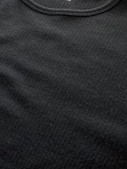 Black Long Sleeve Top Merino Blend Thermal Long Sleeve Top - Image 7 of 9
