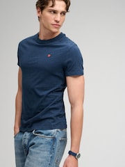 Superdry Blue Essential SD&Co Logo Embroidered T-Shirt - Image 3 of 7