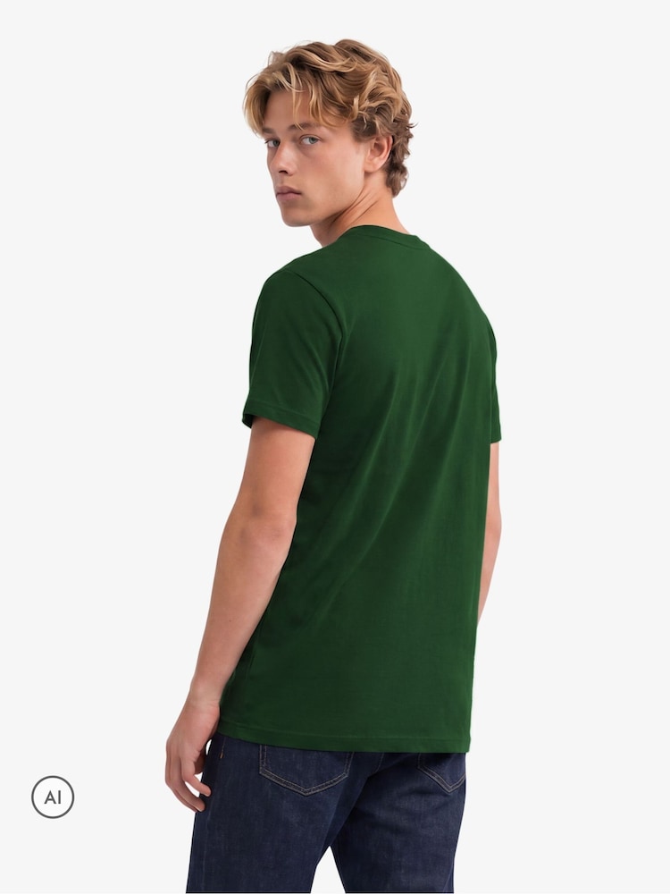 Piniengrün - Superdry SD&Co Logo Embroidered T-Shirt - Bild 5 von 5