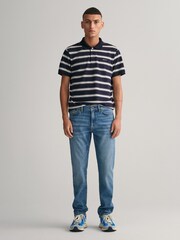 GANT Mid Blue Worn In Slim Fit Jeans - Image 3 of 5
