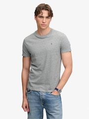 Superdry Grey Essential SDCO Logo Embroidered T-Shirt - Image 1 of 5