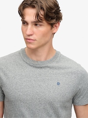 Superdry Grey Essential SDCO Logo Embroidered T-Shirt - Image 5 of 5