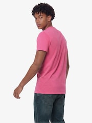 Rosa - Camiseta básica con logotipo Serif bordado de Superdry - Imagen 3 de 6