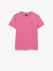 Rosa - Camiseta básica con logotipo Serif bordado de Superdry - Imagen 6 de 6