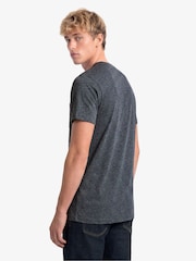 Superdry Charcoal Grey Mar Essential Stacked Logo Embroidered T-Shirt - Image 2 of 5