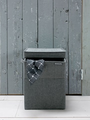 Brabantia Pepper Black Stackable 35 Litre Laundry 100% Cotton Box - Image 1 of 4