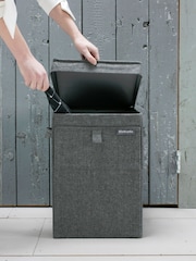Brabantia Pepper Black Stackable 35 Litre Laundry 100% Cotton Box - Image 2 of 4