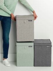 Brabantia Pepper Black Stackable 35 Litre Laundry 100% Cotton Box - Image 4 of 4