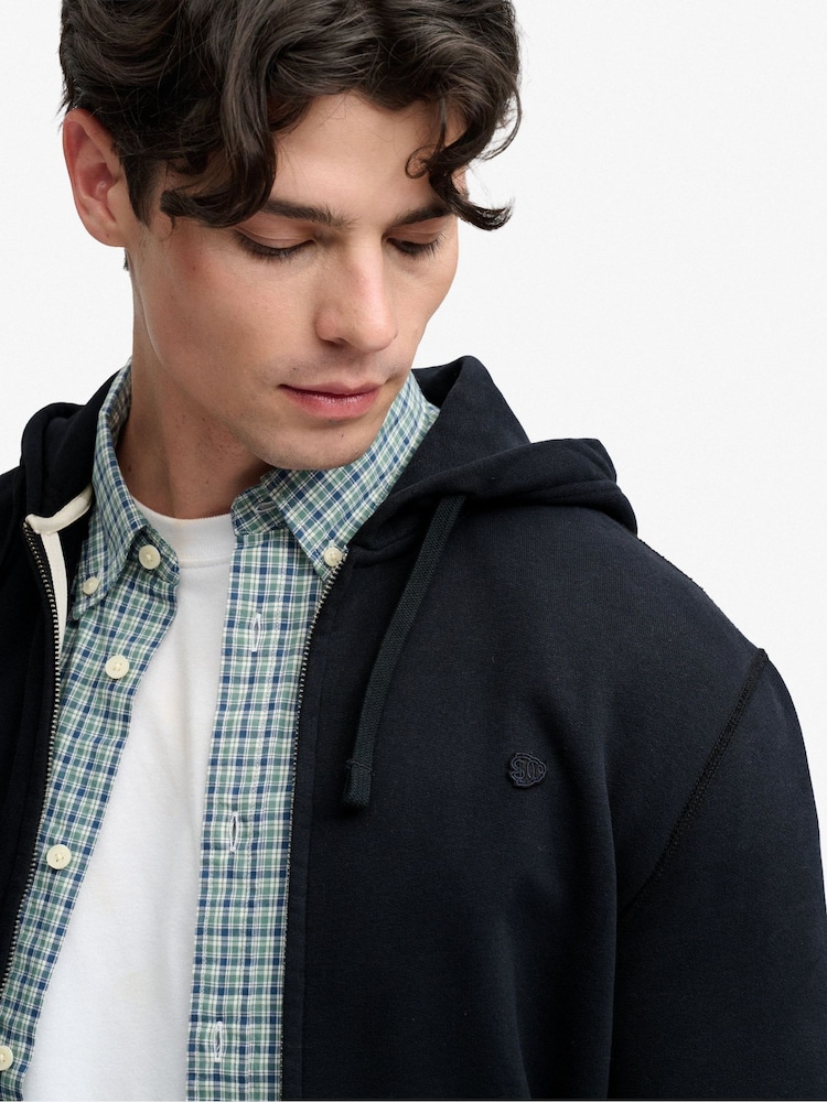 Azul marino - Superdry Essential Sdco Logo Zip Hoodie - Imagen 5 de 5