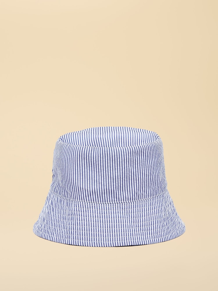 Joules Boys' Bayley Blue Reversible Fish Bucket Hat - Image 3 of 3 Joules Boys' Bayley Blue Reversible Fish Bucket Hat - Image 3 of 3