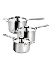 Robert Welch Stainless Steel 316 Series Cookware Saucepan 3 Piece Set - Image 2 of 6