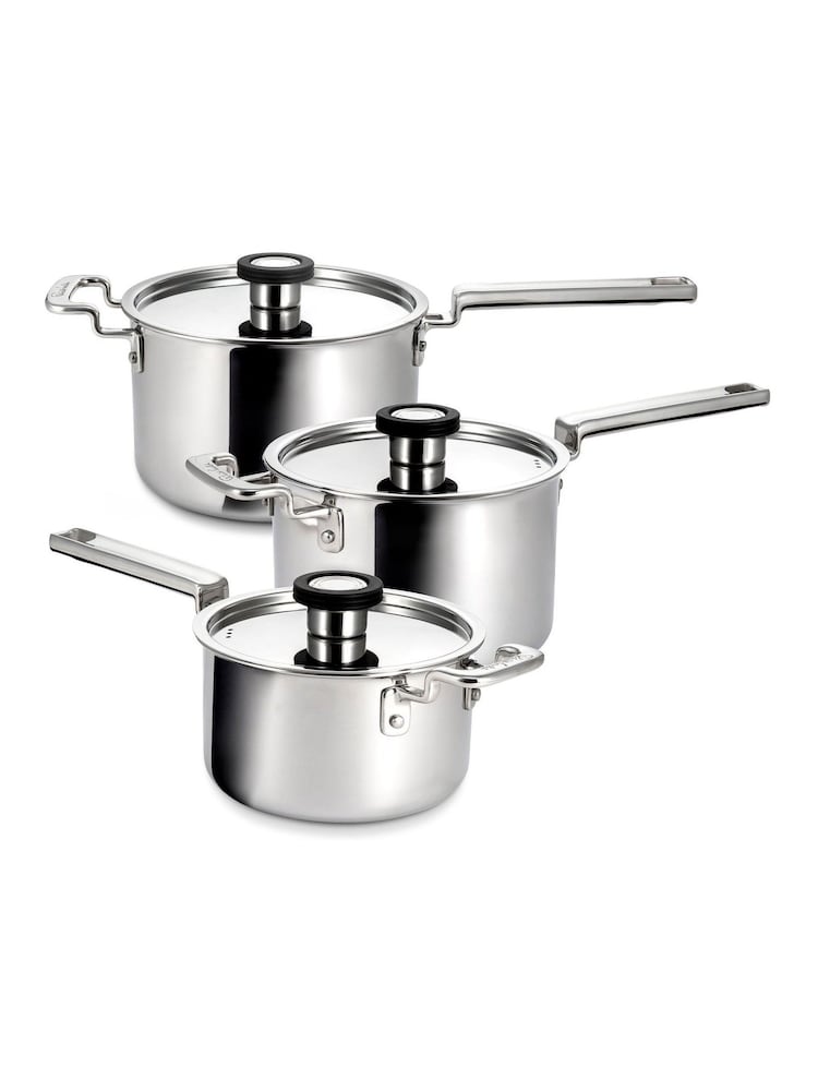 Robert Welch Stainless Steel 316 Series Cookware Saucepan 3 Piece Set - Image 2 of 6 Robert Welch Stainless Steel 316 Series Cookware Saucepan 3 Piece Set - Image 2 of 6