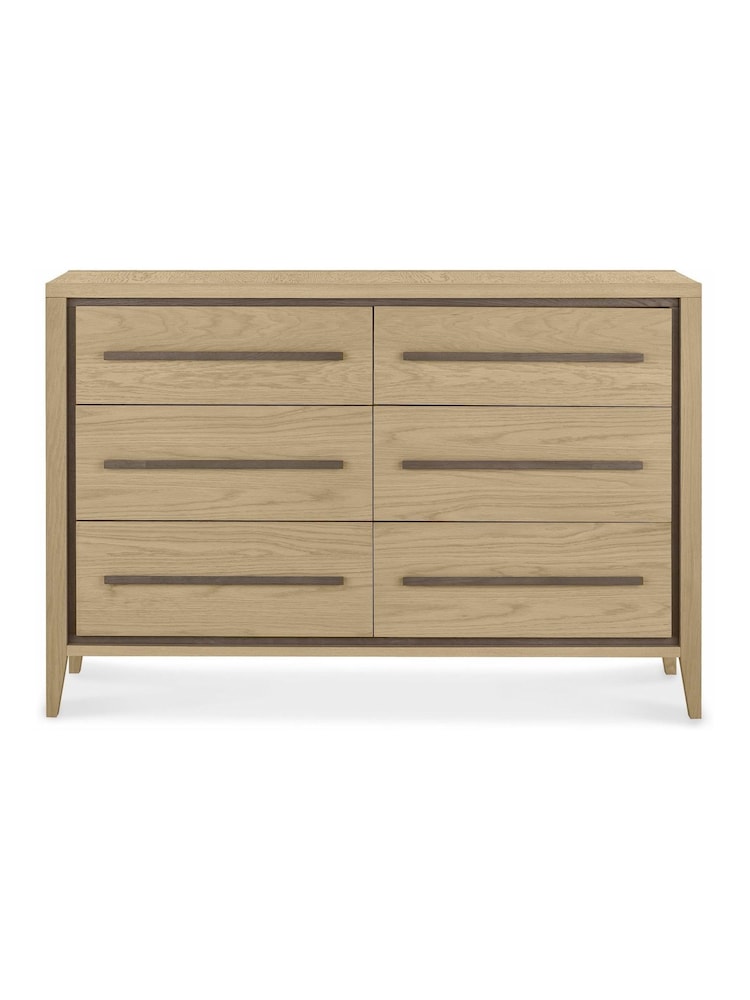 Bentley Designs Natural Rimini 6 Drawer Wide Chest - Image 2 of 2