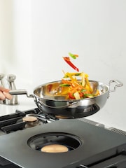 Robert Welch Stainless Steel 316 Series Cookware Wok with Lid 28cm - Image 1 of 4