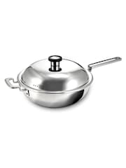 Robert Welch Stainless Steel 316 Series Cookware Wok with Lid 28cm - Image 2 of 4