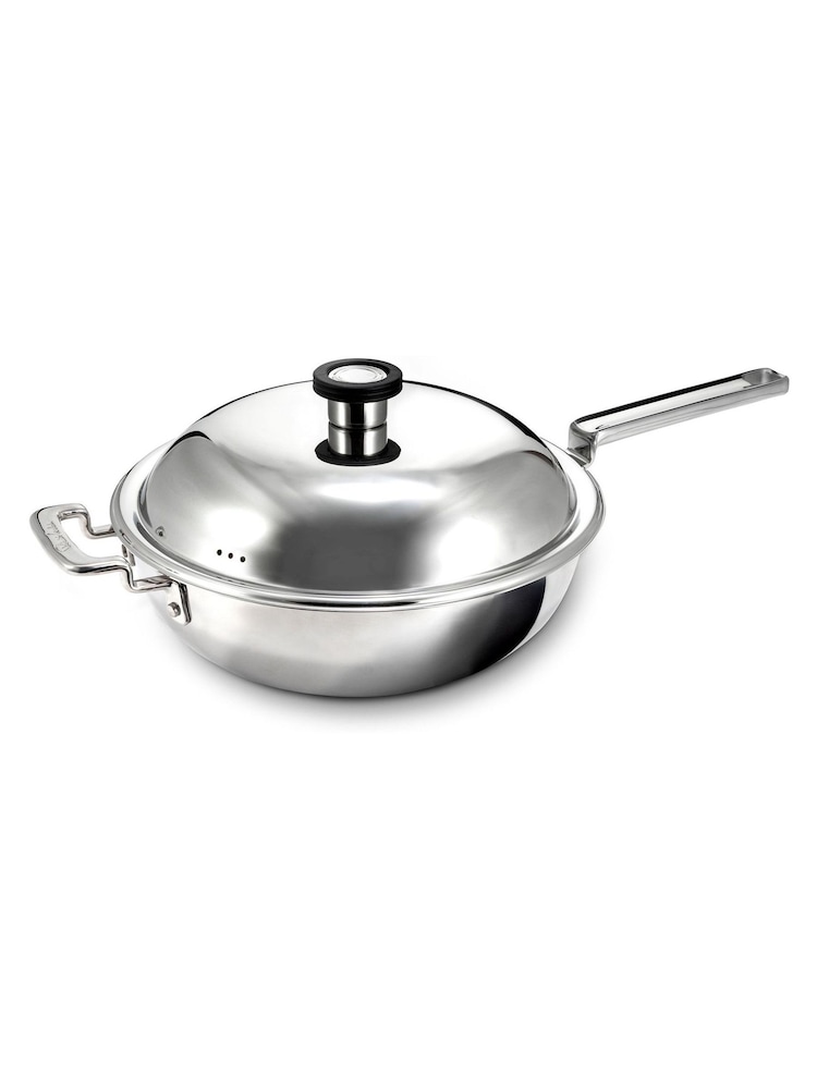 Robert Welch Stainless Steel 316 Series Cookware Wok with Lid 28cm - Image 2 of 4 Robert Welch Stainless Steel 316 Series Cookware Wok with Lid 28cm - Image 2 of 4