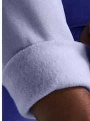 Under Armour Blue Essential Fleece Crop Crew Sweatshirt - Image 3 of 5