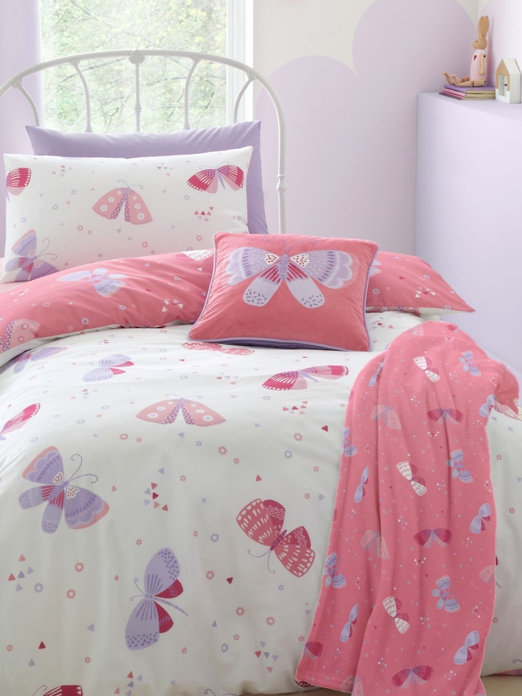 Bedlam Pink Flutterby Butterfly Duvet Cover Set - Image 2 of 4