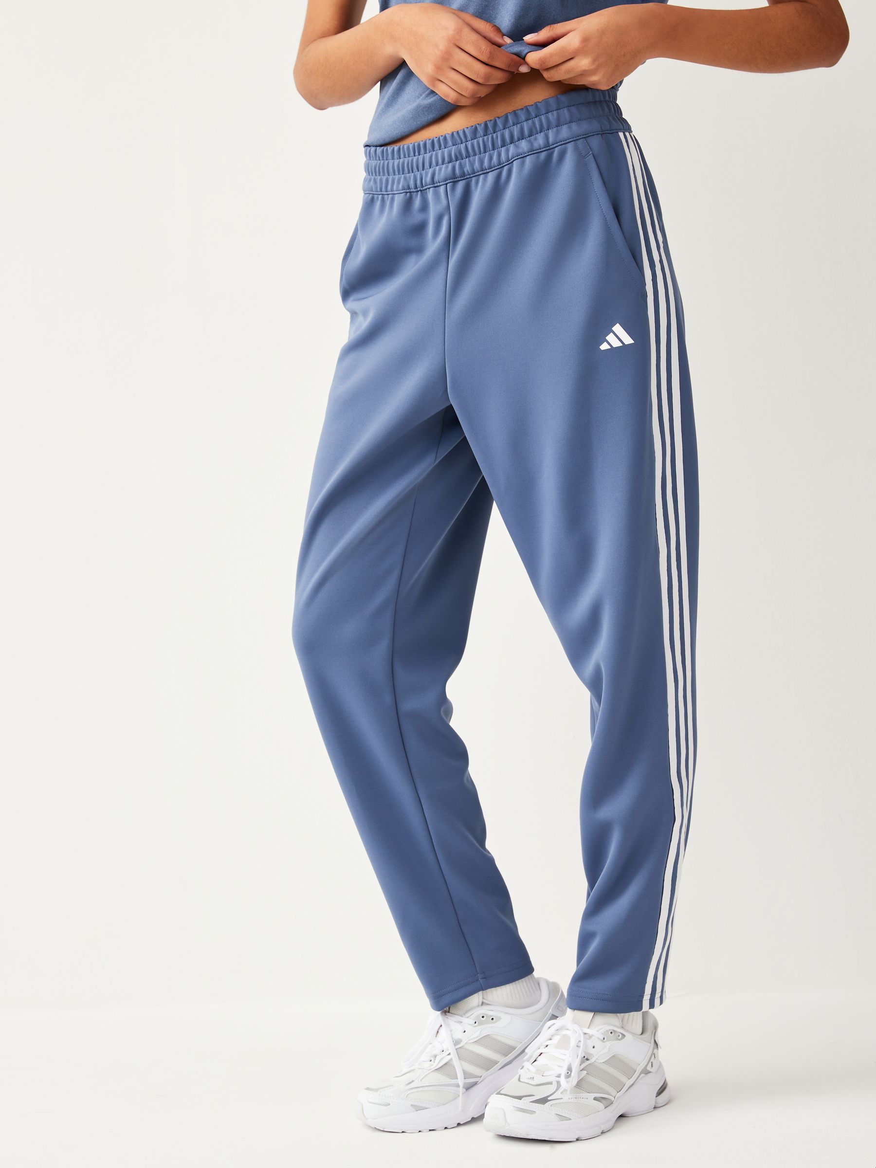 Buy adidas Blue Aeroready Train Essentials 3 Stripes Joggers from Next Luxembourg