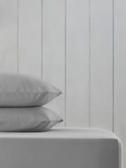 Grey Silver Cotton Rich Fitted Sheet - Image 1 of 2