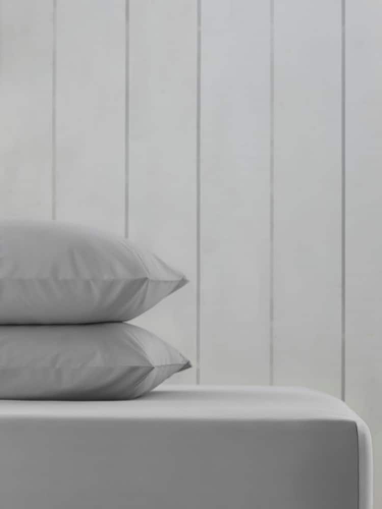 Grey Silver Cotton Rich Fitted Sheet - Image 1 of 2