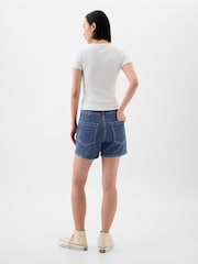Gap Blue 4" Denim Shorts - Image 2 of 4
