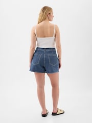 Gap Blue 4" Denim Shorts - Image 4 of 4