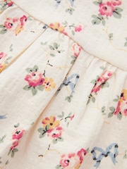 Cream Floral Wrap Dress (3mths-7yrs) - Image 11 of 11